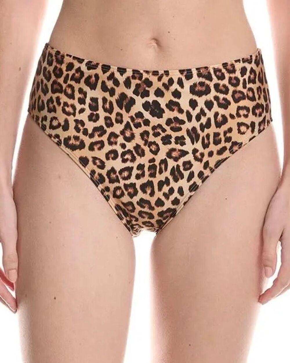 Summersalt Leopard The High Leg High Rise Bikini Swim Bottom Size 12